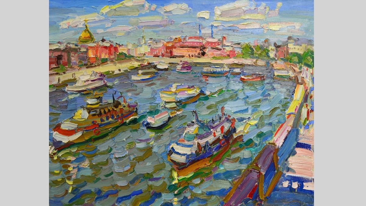 Ольга Душечкина "Лето в Москве", 2022, холст, масло, 70х90