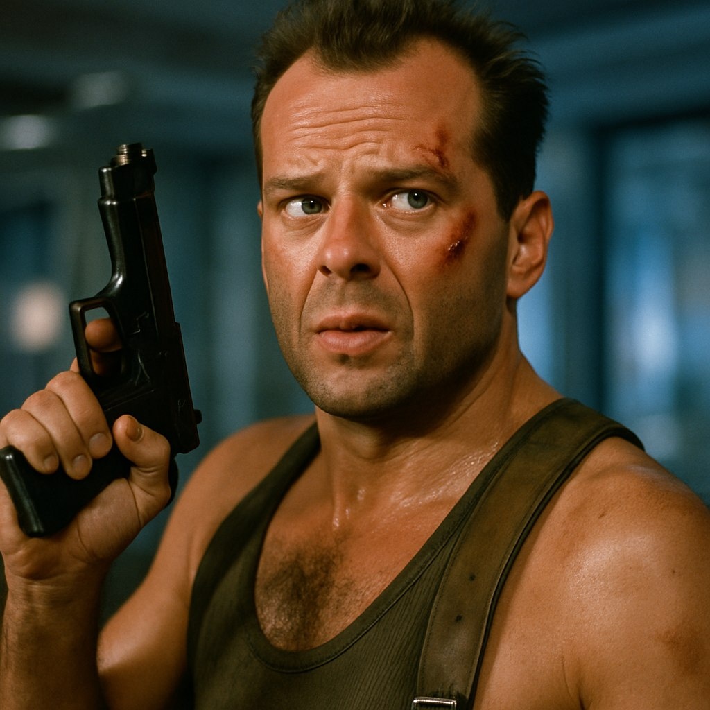 Брюс Уиллис в фильме "Крепкий орешек"