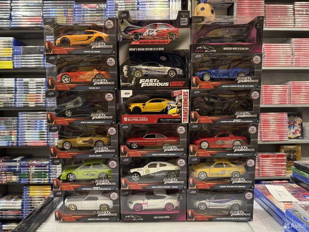 Это лишь часть моделей, посвещенной всем частям Форсажа