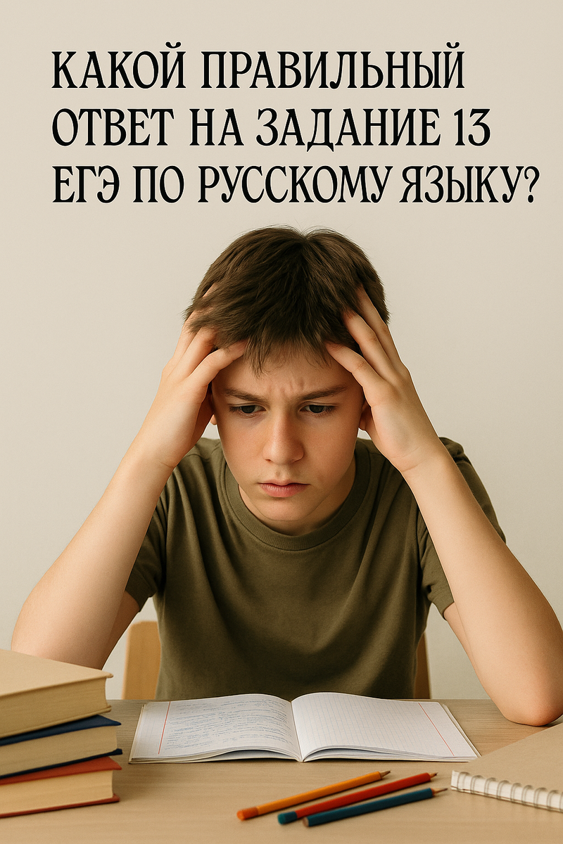 Задание 13 ЕГЭ по русскому языку