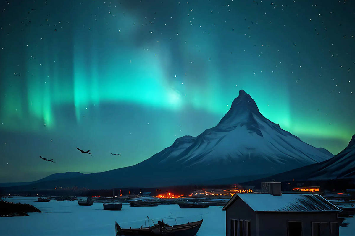 В топ вошли места бухта Проведения, китовая аллея и плато Путорана.  Фото: Изображение сгенерировано нейросетью Kandinsky 3.1