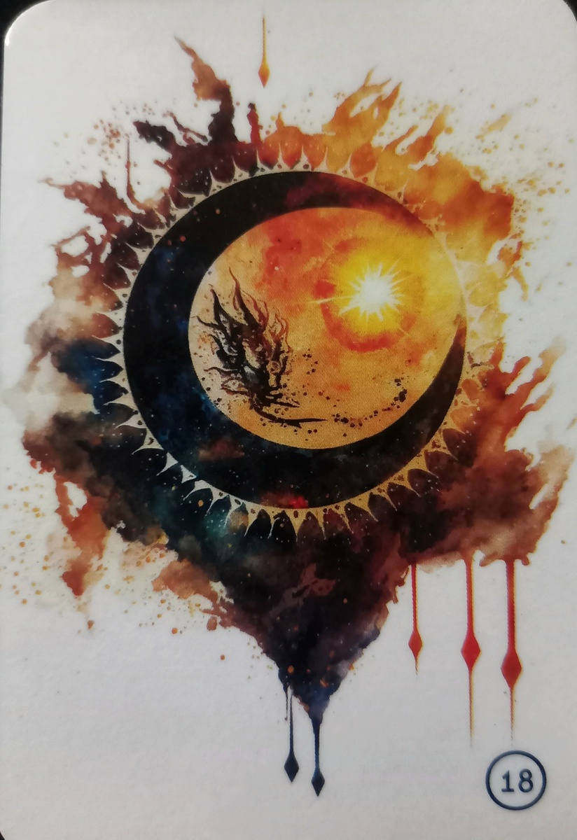 Карта 18 Луна и Солнце Нейрооракула ТА-КЕМЕТ.