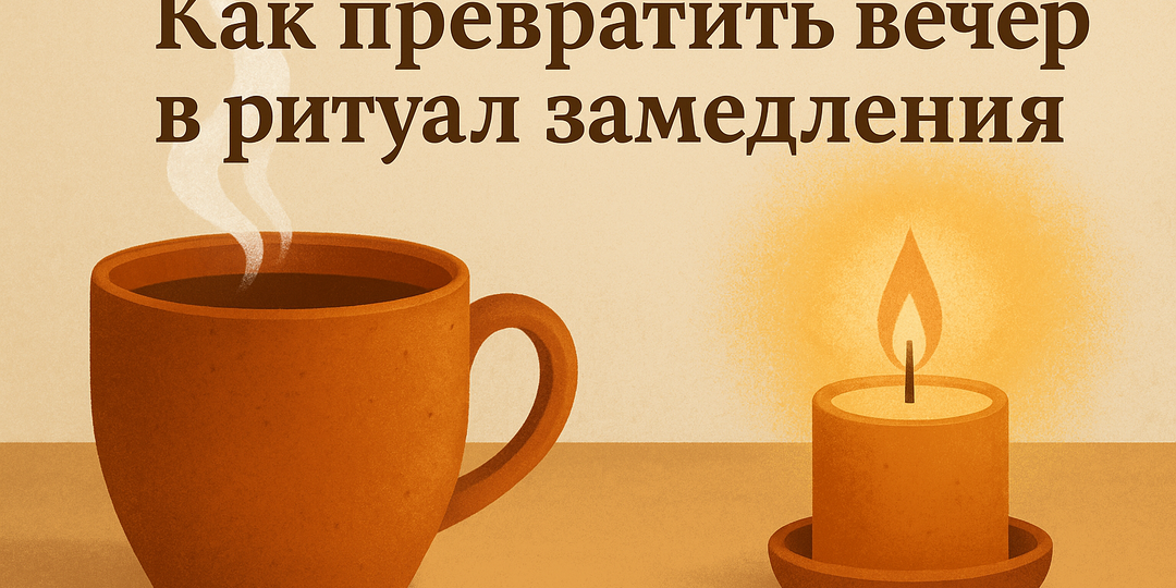 🕯 Как превратить вечер в ритуал замедления