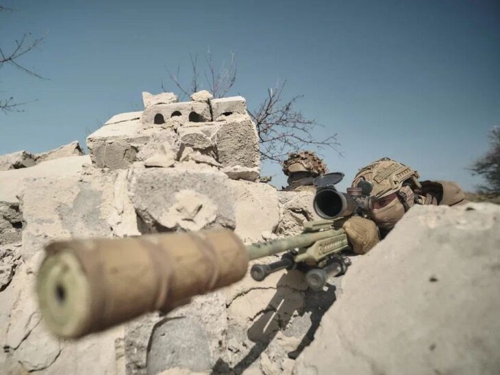     Российские военнослужащие в зоне СВО. Источник: t.me/dan_dnr.