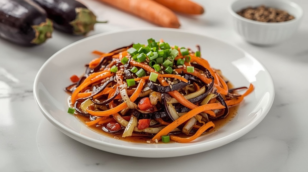 Закуска хе из баклажанов