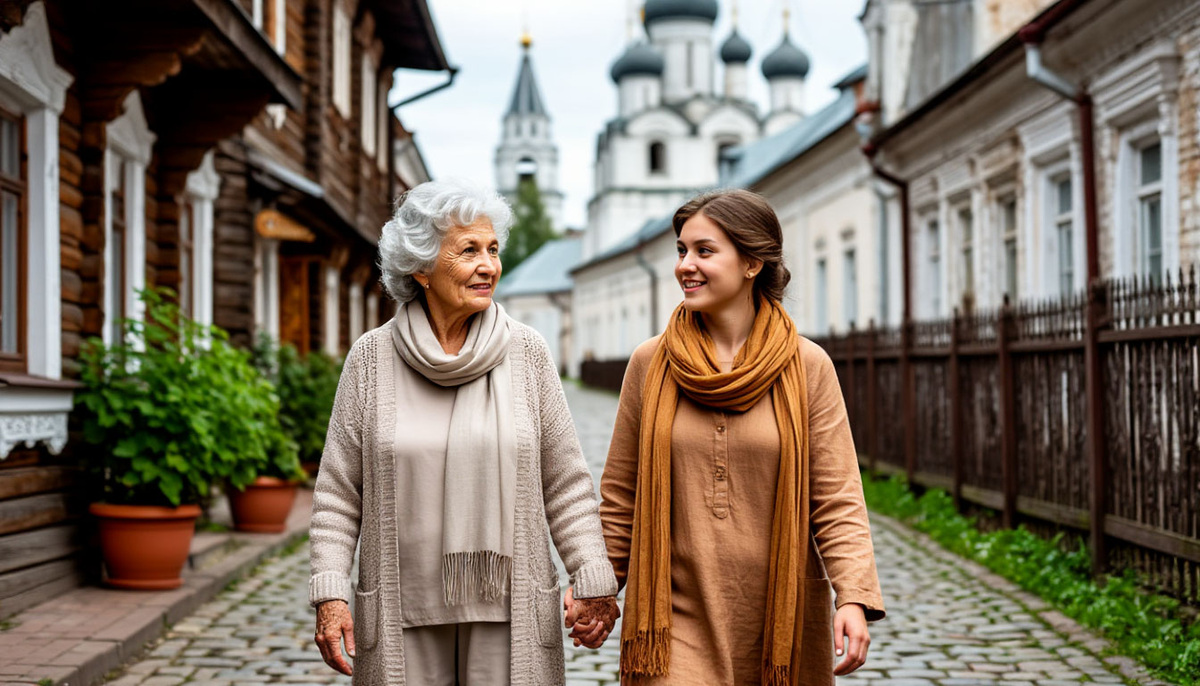 Поездка с мамой