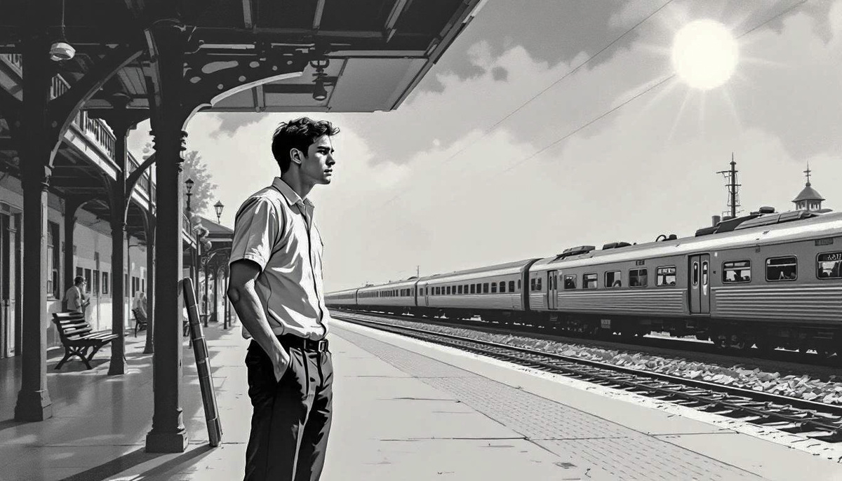 Артур ещё долго стоял на перроне, смотрел вдаль ©Михаил Лекс