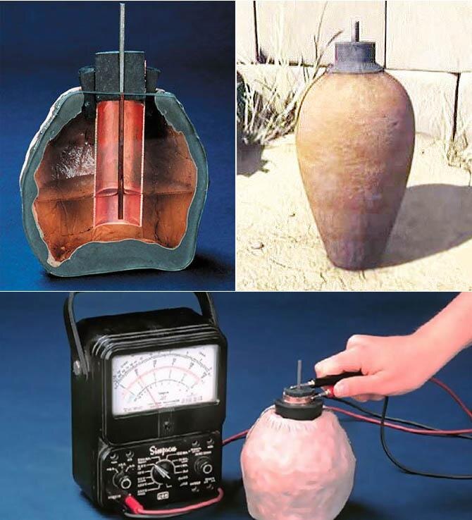 При заполнении сосудов уксусом они выдают ток напряжением до 4 вольт.