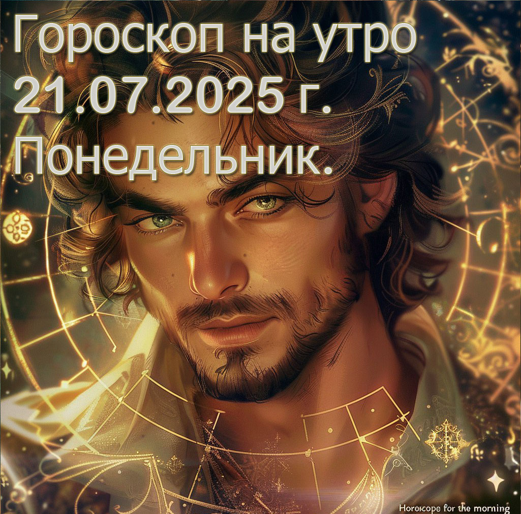 Гороскоп на утро 21 Июля 2025 г. Понедельник.