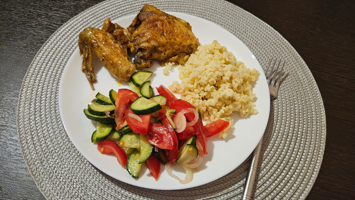 Вариант тарелки с курицей