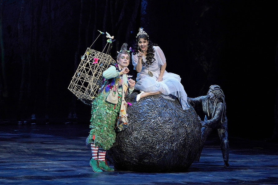 Памина и Папагено в Волшебной флейте в постановке Мариинского театра