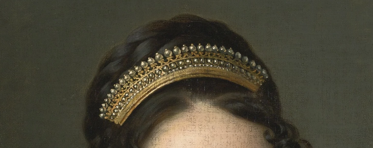 "Женский портрет", Жером-Мартин Ланглуа, 1817. (с) Из частной коллекции. Деталь.