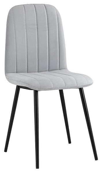 Мягкая велюровая обивка тактильно приятна,  спинка и сиденье стула имеют одинаковую высоту и форму, что обеспечивает комфорт и поддержку спины.