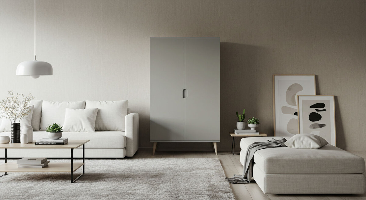 Стильный шкаф для гостиной, современный дизайн