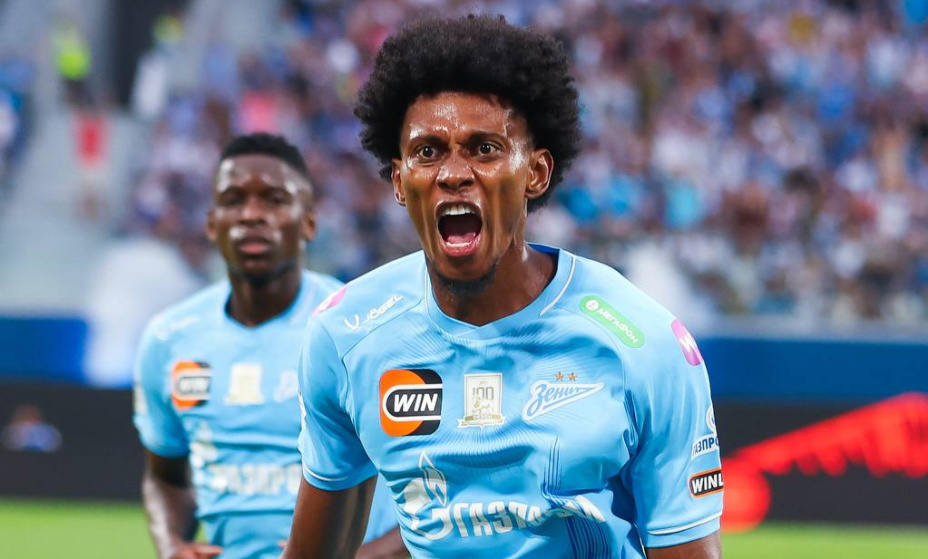 Кассьерра забил первый гол "Зенита" в сезоне. Фото: ФК "Зенит"
