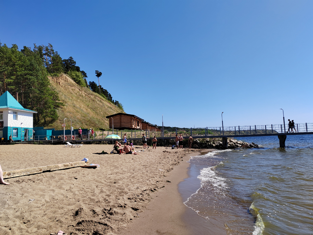 Волга была чистая и тёплая)