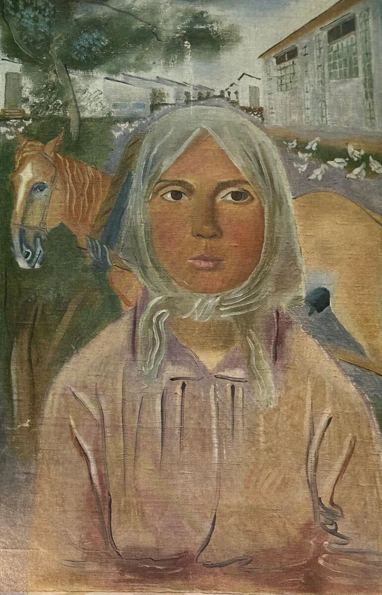 Алексей Пахомов. «Портрет ударницы Молодцовой». 1931