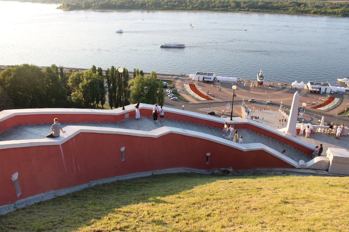 Чкаловская лестница в Нижнем Новгороде. Фото автора канала