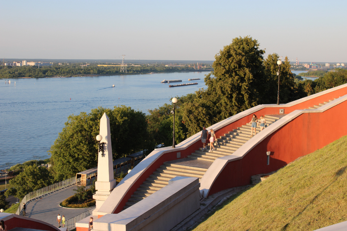 Чкаловская лестница в Нижнем Новгороде. Фото автора канала