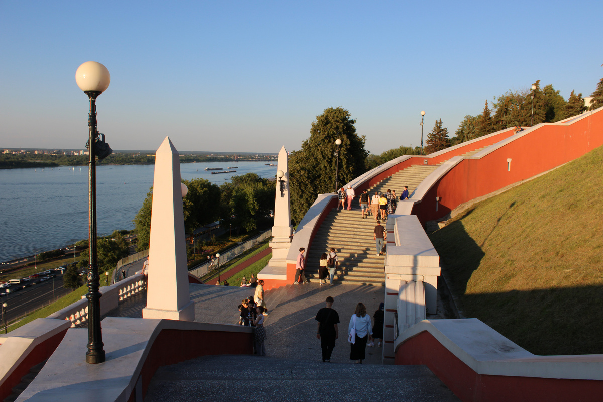 Чкаловская лестница в Нижнем Новгороде. Фото автора канала