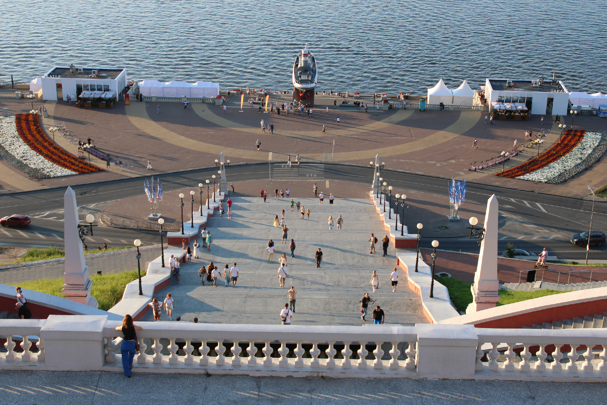 Чкаловская лестница в Нижнем Новгороде. Фото автора канала