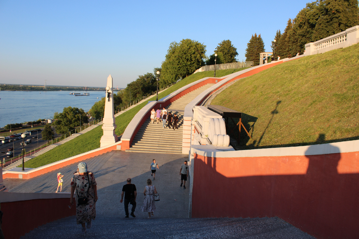 Чкаловская лестница в Нижнем Новгороде. Фото автора канала
