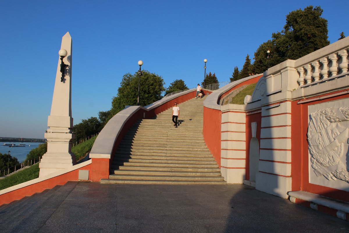Чкаловская лестница в Нижнем Новгороде. Фото автора канала