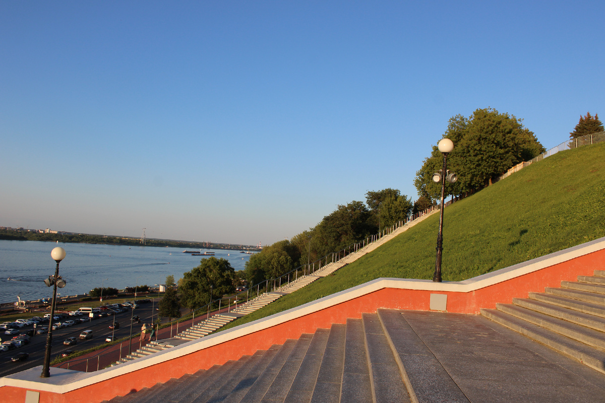 Чкаловская лестница в Нижнем Новгороде. Фото автора канала