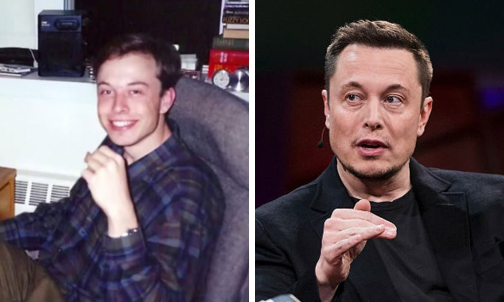 Основатель компаний PayPal, SpaceX, Tesla и SolarCity. На фото 1995 и 2018 годы.