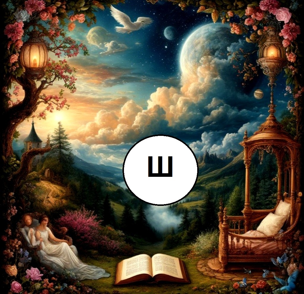 Создано в тупом Шедеврум не знающего русского алфавита. пришлось доработать картинку самому.