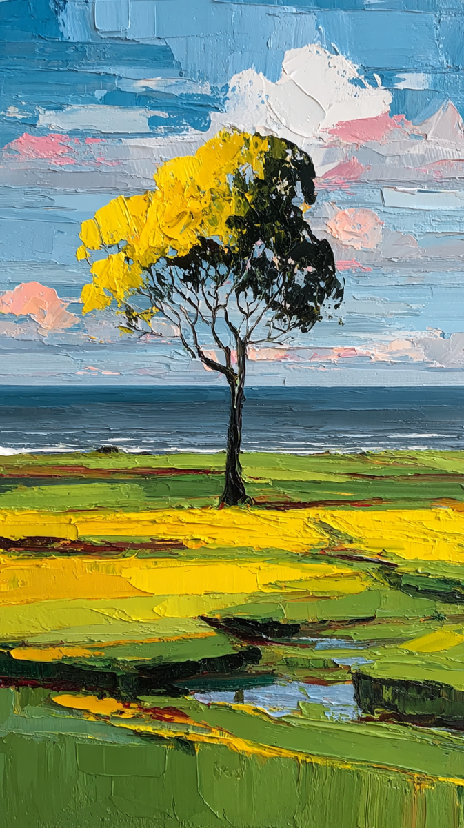 Дерево на берегу 