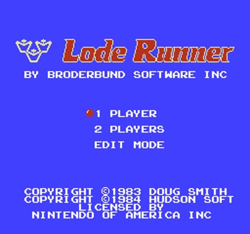 Заставка игры Lode Runner