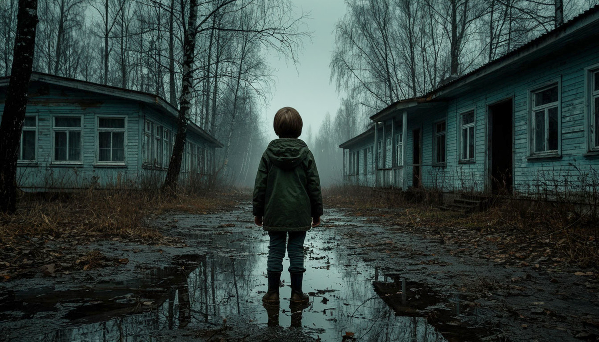 Настоящий хозяин заброшенного пионерского лагеря.