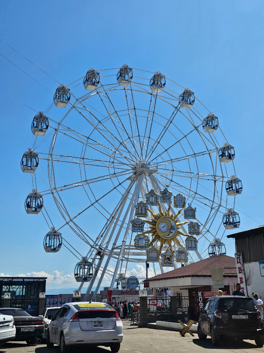 На колесе обозрения новый аттракцион, позже залью видео
