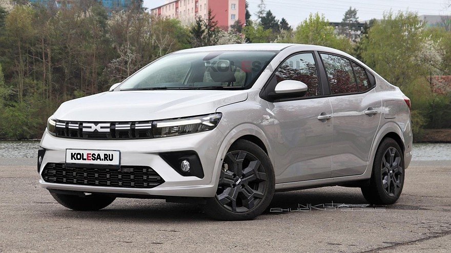    Рендер обновлённого Dacia Logan