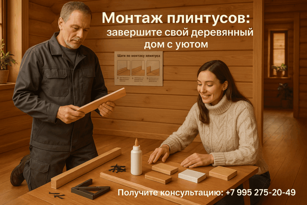    Монтаж плинтусов в доме из профилированного бруса: советы эксперта genadich