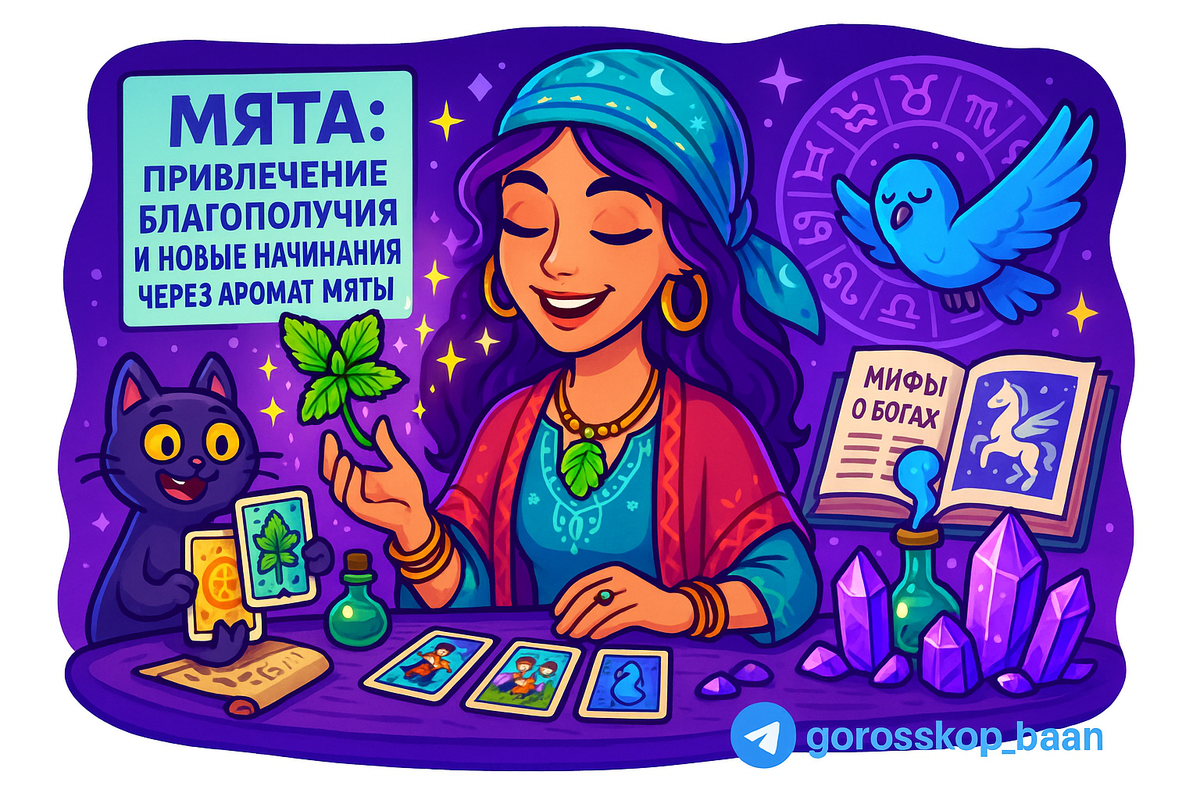    Магия мяты как привлечение удачи и очищение пространства в повседневной практике Мария