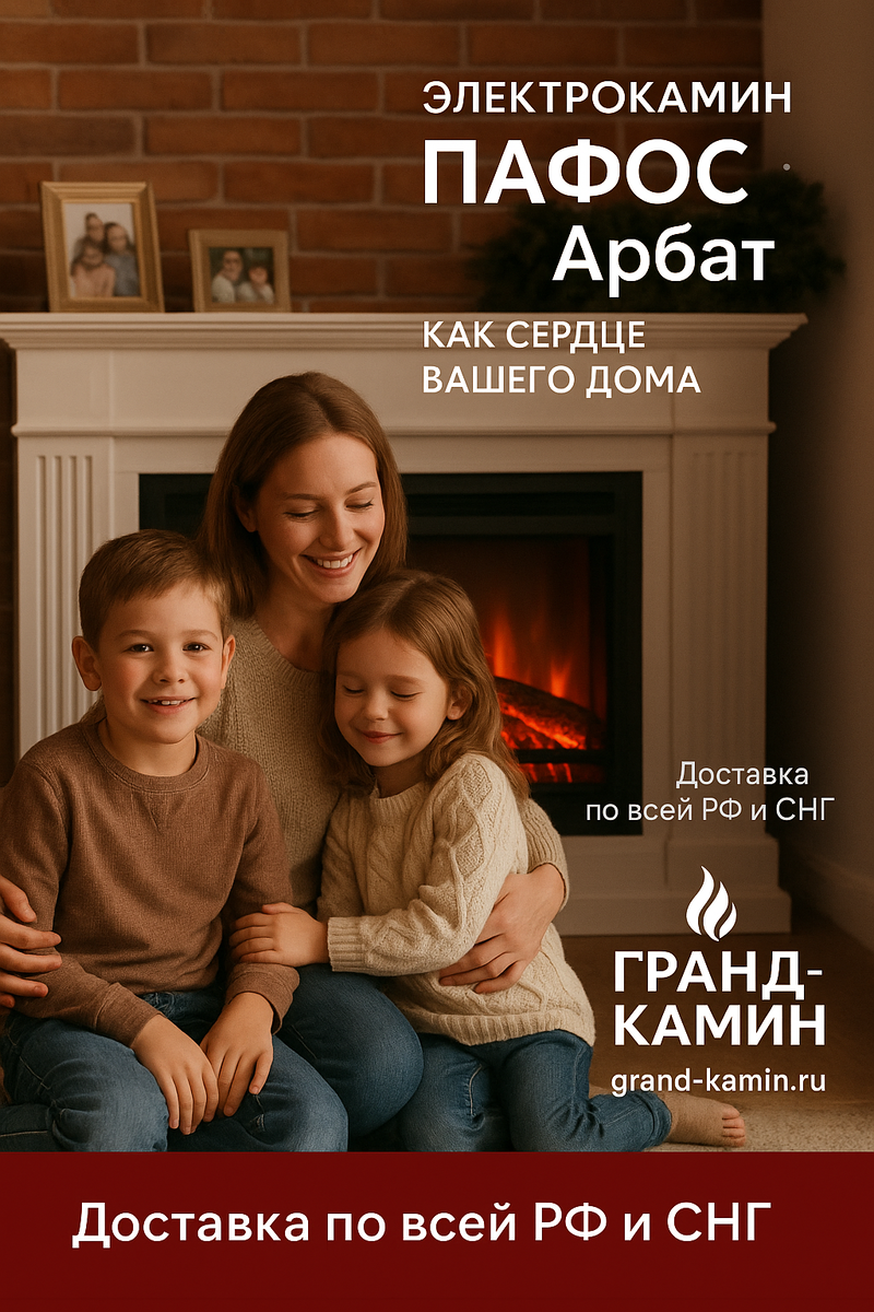    Электрокамин Пафос Арбат как сердце вашего дома: создайте атмосферу уюта и стиля с Sharm 39 BL Kamin