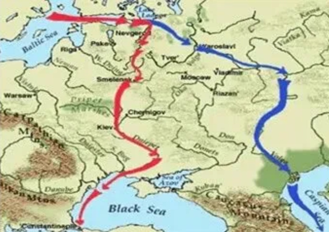 Путь из Варяг в Греки, из интернета.