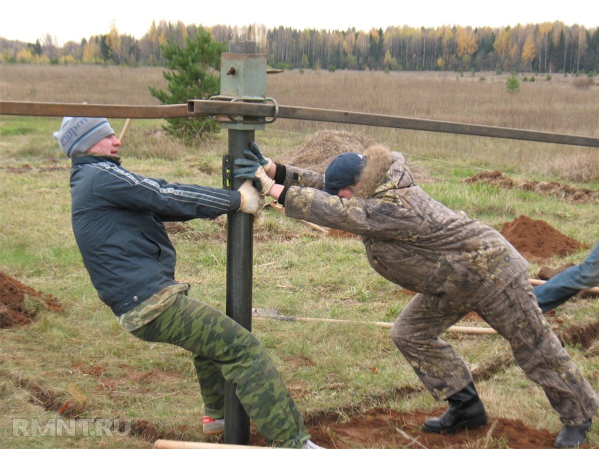 Схема применения свайного фундамента на сложном грунте