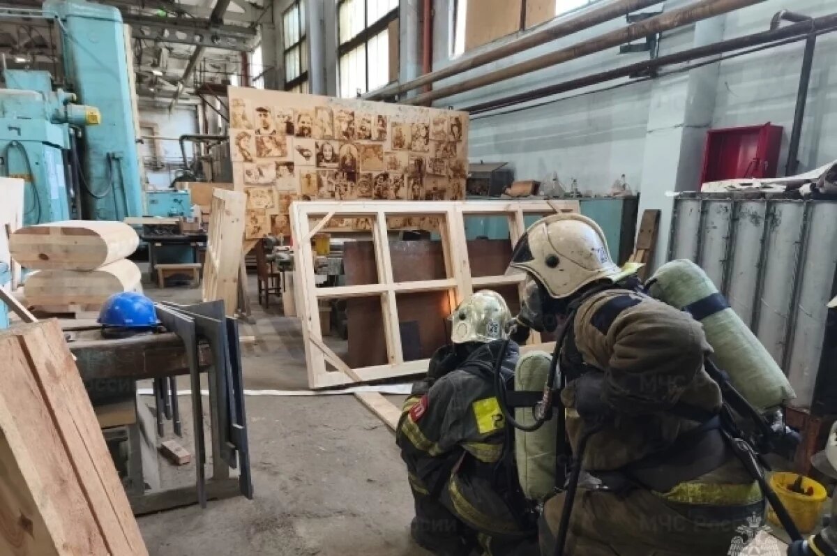    Промышленный объект «тушили» в Тульской области