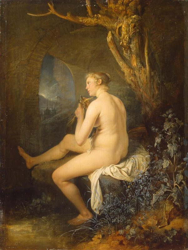 "Купальщица", Г. Доу, 1660-1665.