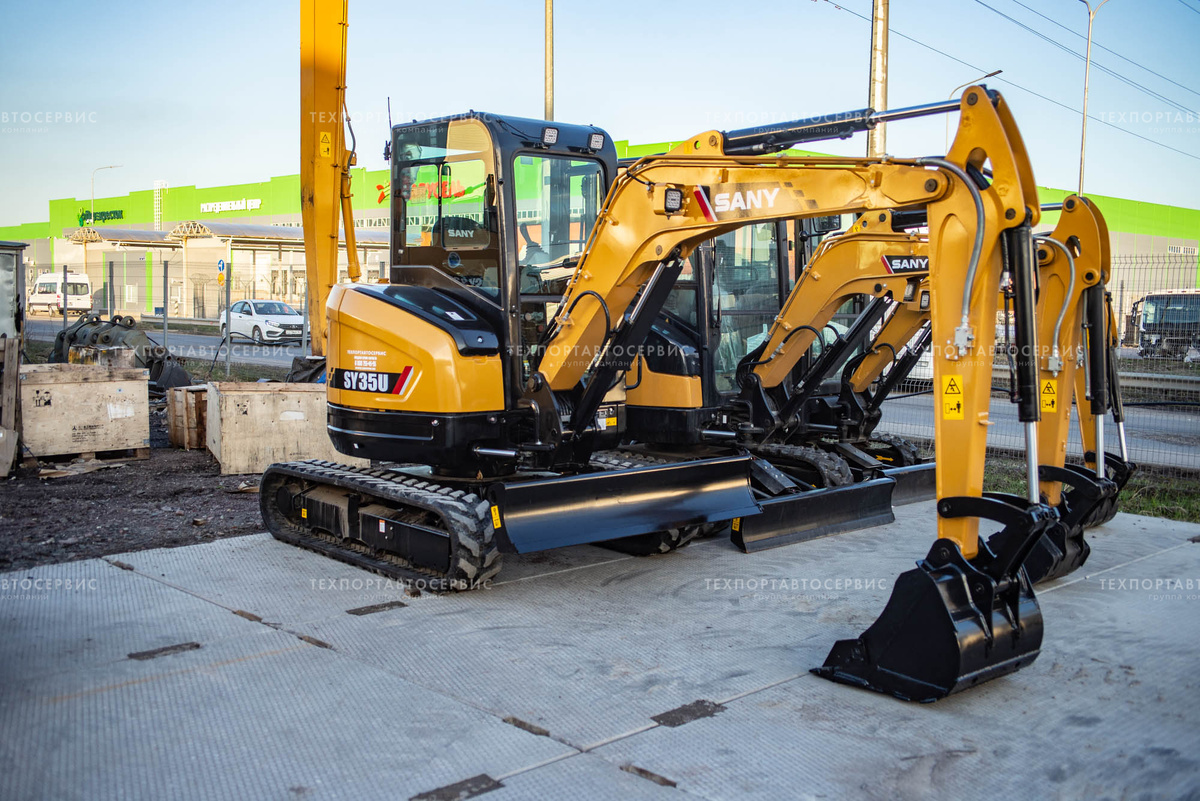Гусеничный мини-экскаватор SANY SY35U