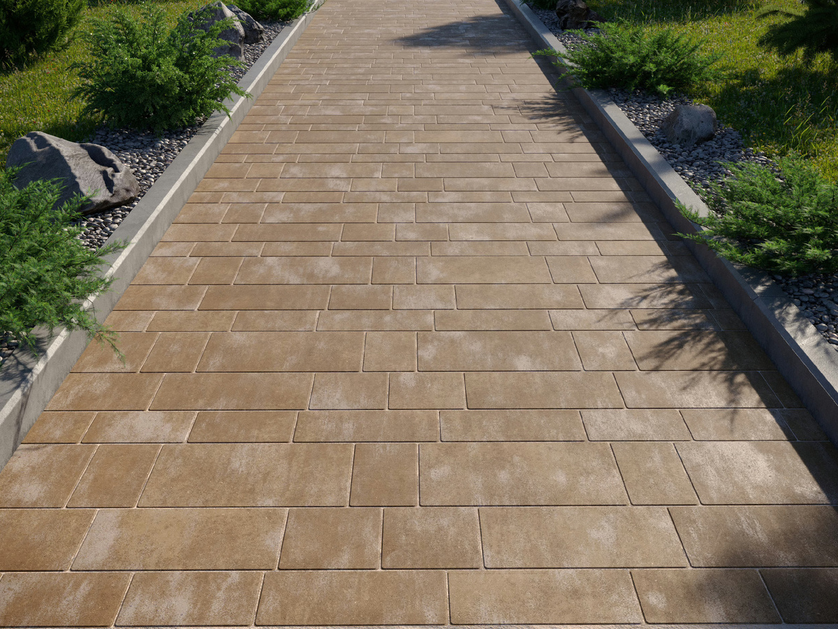 Тротуарная плитка Мадрид Песчаник 60мм