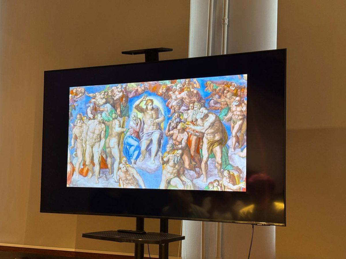    Гостям рассказали об одном из самых влиятельных и многогранных мастеров европейской культуры