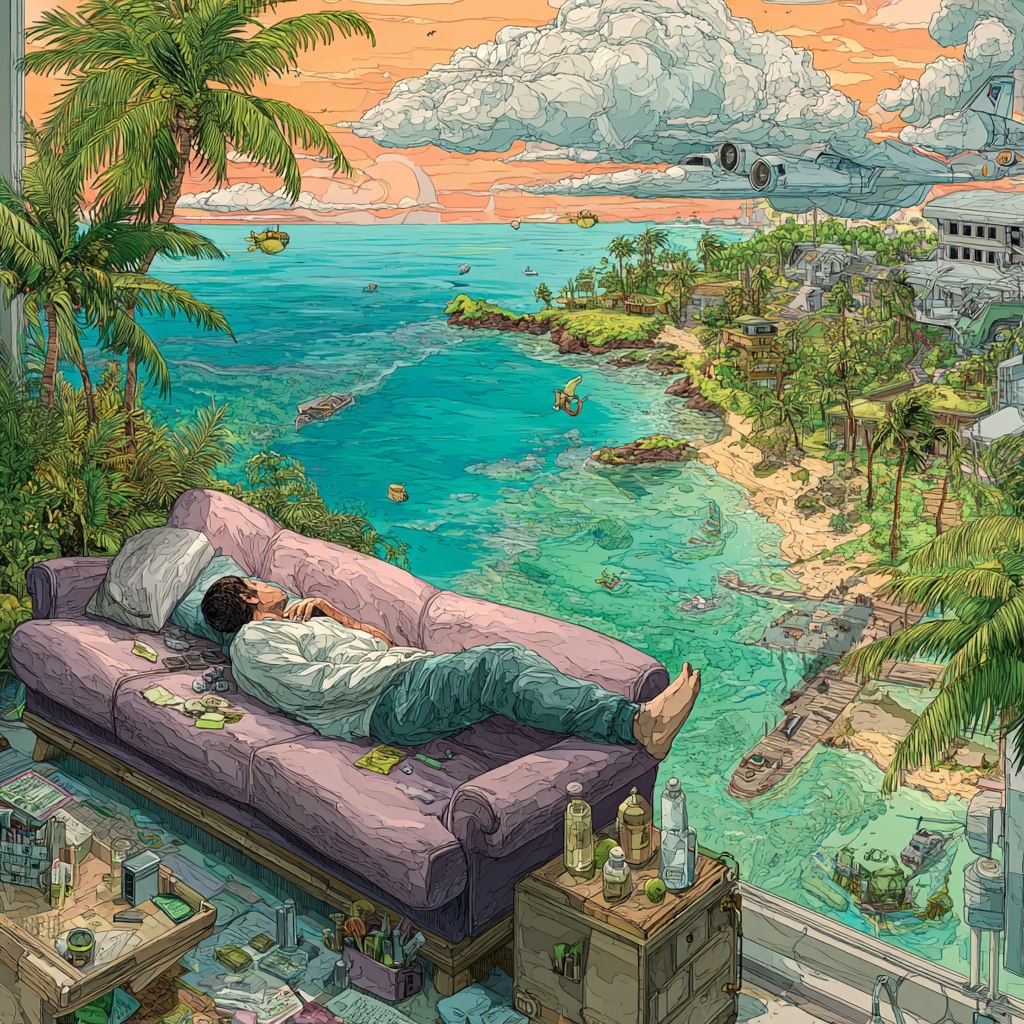 Философское сопоставление. Моя иллюстрация с помощью нейросетей