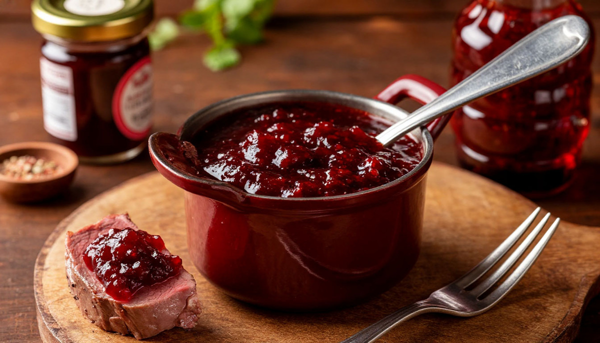 Восточный сюрприз (из варенья и соевого соуса)