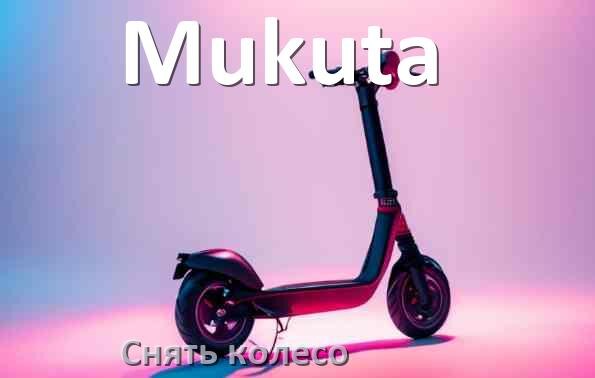 
Как на электросамокате Mukuta снять заднее и переднее колесо и поменять