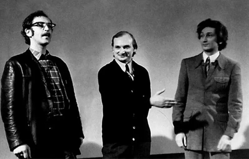 Ю. Энтин с В. Ливановым и Г. Гладковым. Фото из открытых источников