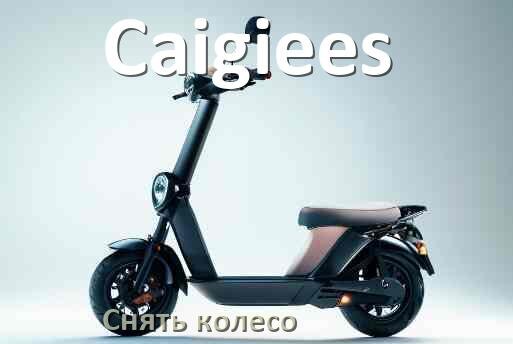 
Как на электросамокате Caigiees снять переднее и заднее колесо и поменять